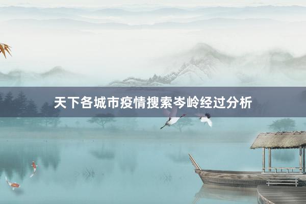 天下各城市疫情搜索岑岭经过分析